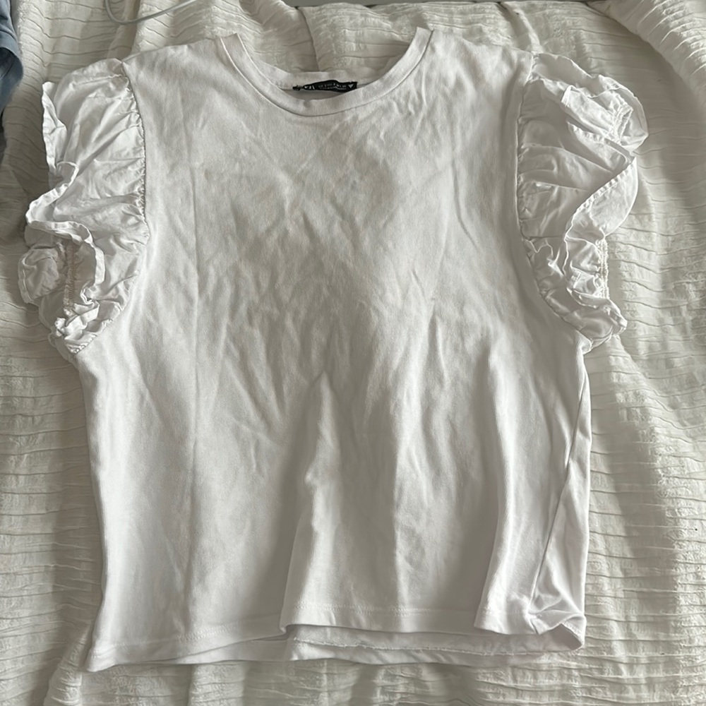 zara puff sleeve top